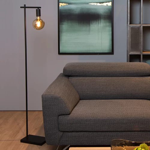 Lucide LEANNE - Stehlampe - 1xE27 - Schwarz - Atmosphäre 1